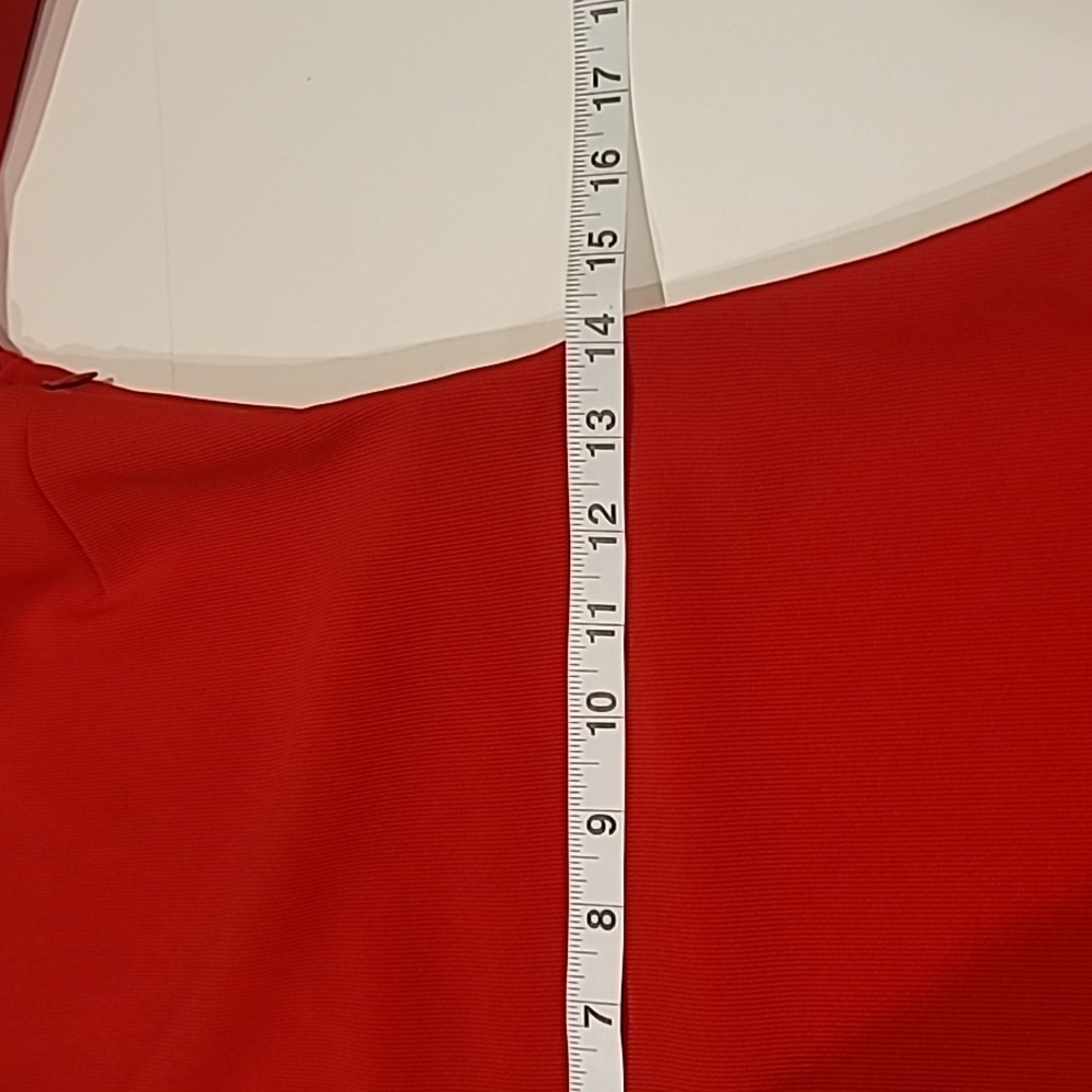 Express Cut Out Cold Shoulder Stretch Dress Red Small - Picture 8 of 12